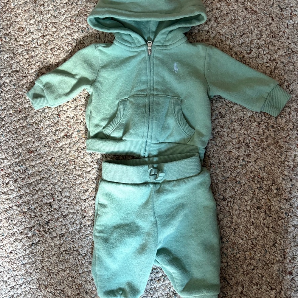 Polo by Ralph Lauren Mint Green Kids Matching Set